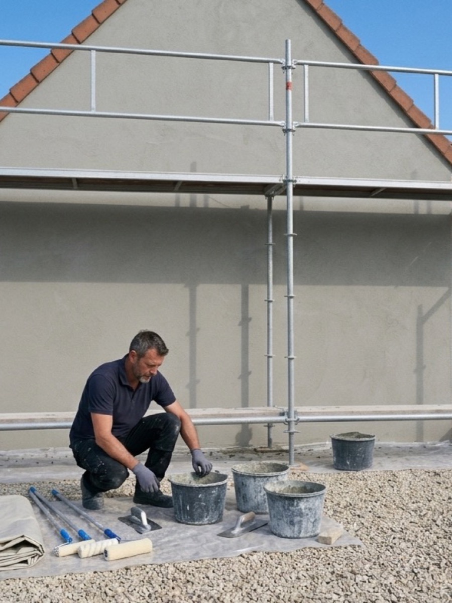 Comparaison des techniques de ravalement sur une maison